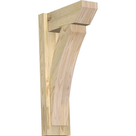 Ekena Millwork Thorton Slat Rough Sawn Outlooker, Douglas Fir, 6"W x 14"D x 26"H OUT06X14X26THR06RDF